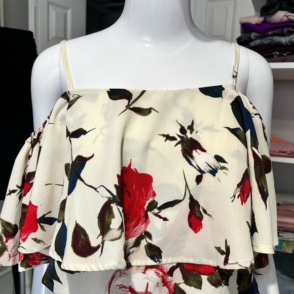 COPY - PAPILLON CROP FLORAL SHIRT XS - Picture 6 of 7